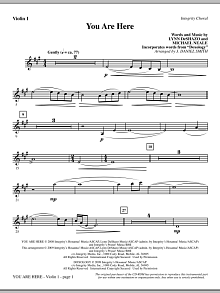 You Are Here (incorporating Doxology) - Violin 1 
