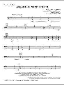 Alas, And Did My Savior Bleed - Trombone 3/Tuba 