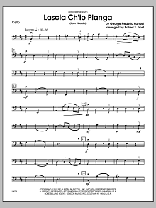 Lascia Ch'io Pianga (from Rinaldo) - Cello 