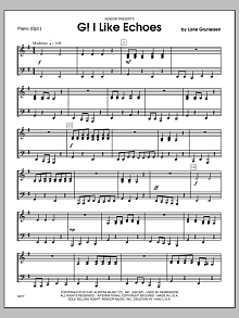 G! I Like Echoes - Piano 