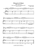 Minuet In G Major, BWV Anh. 114