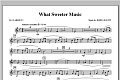 What Sweeter Music - Bb Clarinet 1