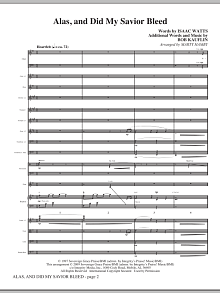 Alas, And Did My Savior Bleed - Full Score 