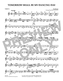 Tomorrow Shall Be My Dancing Day - Violin 2 