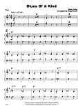 Blues Of A Kind - Piano