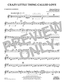 Crazy Little Thing Called Love (arr. Paul Murtha) - Eb Baritone Saxophone 