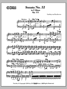 Sonata No. 32 In C Minor, Op. 111 