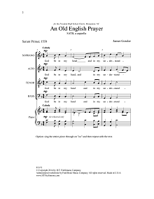 An Old English Prayer 