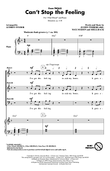 Can't Stop The Feeling (from Trolls) (arr. Audrey Snyder) 