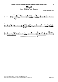 Minuet (from C Major Flute Sonata)
