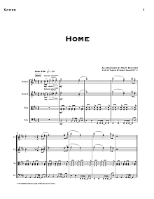Home (arr. Mary Bichner) - Full Score 