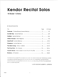 Kendor Recital Solos - Baritone T.C. - Solo Book with MP3