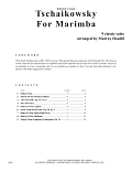 Tschaikowsky For Marimba