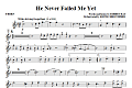He Never Failed Me Yet (orch. Keith Christopher) - F Horn