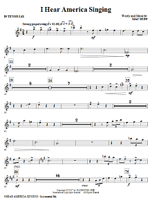 I Hear America Singing - Tenor Sax 