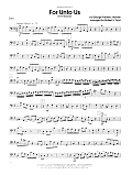 For Unto Us (from Messiah) - Cello