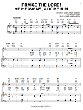 Praise The Lord! Ye Heavens, Adore Him