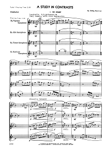 A Study In Contrasts - Full Score 