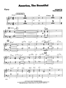 America, the Beautiful - Piano 