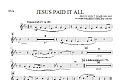 Jesus Paid It All - Oboe