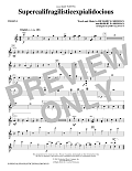 Supercalifragilisticexpialidocious (from Mary Poppins) (arr. John Leavitt) - Violin 1