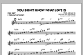 You Don't Know What Love Is - C Solo Sheet