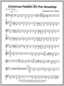 Christmas Fiddlers On The Housetop - Violin 3 
