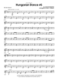 Hungarian Dance #5 - Eb Alto Clarinet
