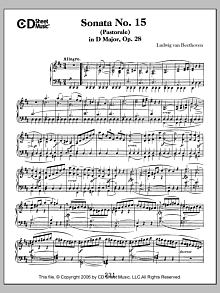 Sonata No. 15 In D Major (pastorale), Op. 28 