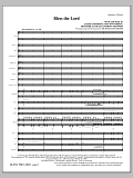 Bless The Lord - Full Score