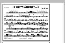 Kickbutt Cadences Vol. 2 - Quad Toms 