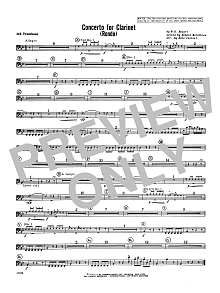 Concerto For Clarinet - Rondo (3rd Movement) - K.622 - 3rd Trombone 