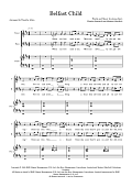 Belfast Child (arr. Tim Allen) - Full Score