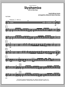 Siyahamba (We Are Marching) - Violin 1 