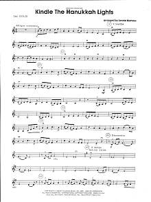 Kindle The Hanukkah Lights - 2nd Violin 