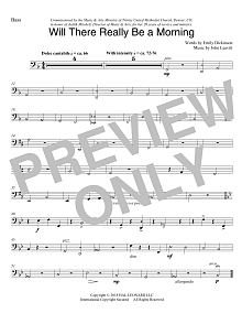 Will There Really Be A Morning - Double Bass 