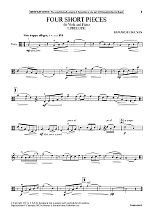 I. Prelude (from Four Short Pieces For Viola And Piano) 