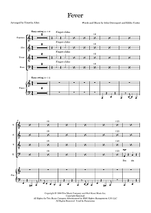 Fever (arr. Tim Allen) - Full Score 