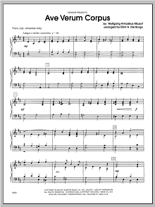 Ave Verum Corpus - Piano 