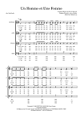 Un Homme et Une Femme (arr. Sam Burns)