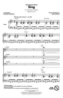 Sing (from Sesame Street) (arr. Roger Emerson) 