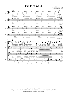 Fields Of Gold (arr. Doug Watts) 