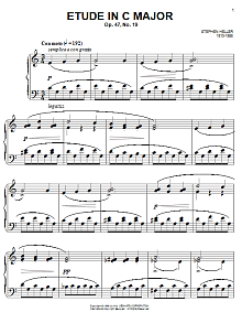 Etude in C Major, Op. 47, No. 19 