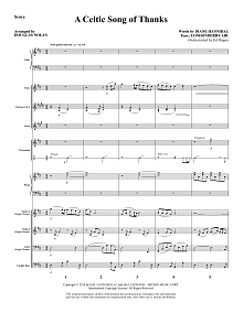 A Celtic Song of Thanks - Full Score 