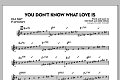 You Don't Know What Love Is - Bb Solo Sheet