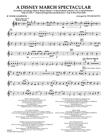 A Disney March Spectacular - Bb Tenor Saxophone 