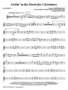 Gettin' In The Mood - For Christmas - Bb Trumpet 1 