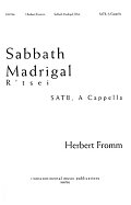 Sabbath Madrigal (R'tsei)