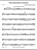 Two Mozart Canons - Violin 2