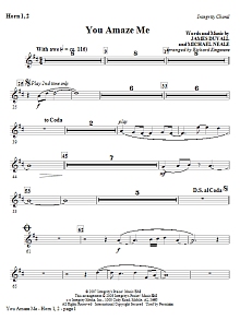 You Amaze Me - F Horn 1,2 